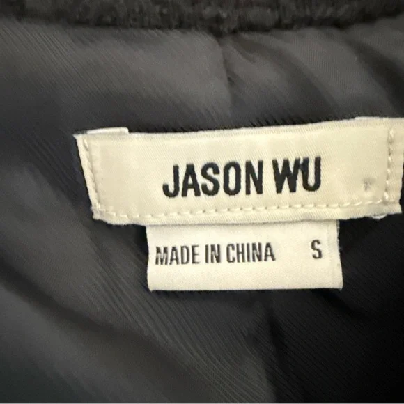Jason Wu Tweed Double Breasted Blazer Jacket Womens Size Small Black Office - Picture 6 of 12